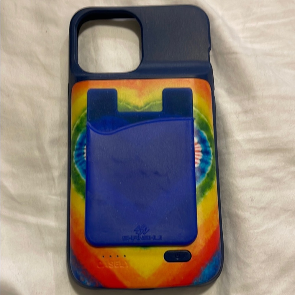 Chargeable Blue Smartphone Case with Colorful Design IPHONE 12 PRO MAX